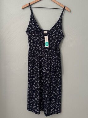 Lightweight summer sundress with faux waist tie